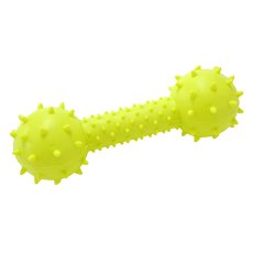 Homepet TPR / Игрушка Хоумпет для собак Гантель с шипами и колокольчиком