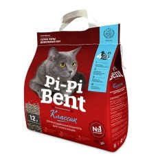 Pi-Pi-Bent Classic / Наполнитель для кошачьего туалета ПиПиБент Классик Комкующийся