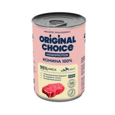 Original Choice Monoprotein Adult / Влажный корм Ориджинал Чойс для собак всех пород Конина 100% (цена за упаковку)