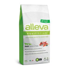 Alleva Equilibrium Adult Medium Maxi Sensitive Lamb&Ocean Fish / Сухой корм Аллева для собак Средних и Крупных пород Ягненок Океаническая рыба