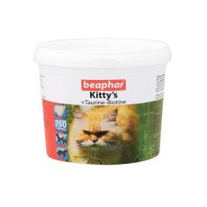 Beaphar Kitty's+Taurine+Biotin / Кормовая добавка Беафар для кошек Витаминированное лакомство с Таурином и Биотином ("сердечки")