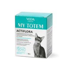 Veda My Totem Actiflora / Комплекс пробиотиков и пребиотика Веда для кошек