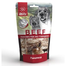 Blitz Beef / Сублимированное лакомство Блиц для собак Говяжий Пищевод