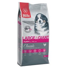 Blitz Puppy Classic Large & Giant Breeds Chicken / Сухой корм Блиц для Щенков Крупных и Гигантских пород Курица