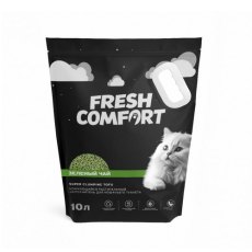 Fresh Comfort / Комкующийся растительный наполнитель Фреш Комфорт для кошачьего туалета Зеленый чай