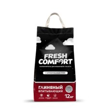 Fresh Comfort / Впитывающий наполнитель Фреш Комфорт для кошачьего туалета активированным углем