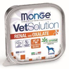 Monge VetSolution Renal and Oxalate / Ветеринарная диета Монж Ренал и Оксалат для собак при ХПН и Профилактике образования уролитов оксалата кальция (цена за упаковку)