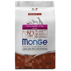 Monge Dog Speciality Extra Small Lamb & Rice / Сухой корм Монж Спешиалити для взрослых собак Миниатюрных пород Ягненок с рисом и картофелем