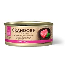 Grandorf Holistic & Hypoallergenic / Консервы Грандорф для кошек филе Тунца (цена за упаковку)