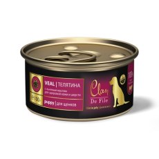 Clan De File / Влажный корм Консервы Клан для Щенков Телятина (цена за упаковку)