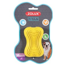 Zolux Titan / Игрушка Золюкс для собак Кость-кормушка Резина M 10 см