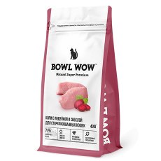 BOWL WOW / Сухой корм Боул Вау для Стерилизованных кошек с Индейкой и свеклой
