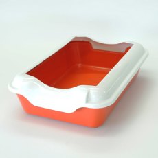 Homecat Бюджет / Туалет Хоумкэт для кошек с бортиком красный