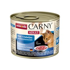 Animonda Carny Adult / Консервы Анимонда для кошек Говядина Треска Петрушка (цена за упаковку)