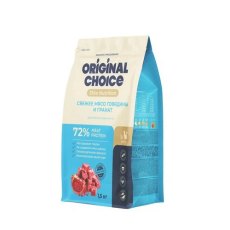 Original Choice Elite Nutrition Adult / Сухой корм Ориджинал Чойс для взрослых кошек и котов свежее мясо Говядины и Гранатом