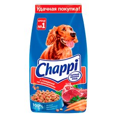 Chappi / Сухой корм Чаппи для собак Сытный мясной обед Говядина