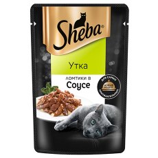 Sheba / Паучи Шеба для кошек Утка ломтики в Соусе (цена за упаковку)