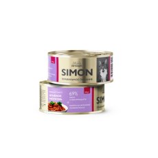 Simon / Консервы Саймон для взрослых кошек Паштет с Ягненком и морковью (цена за упаковку)
