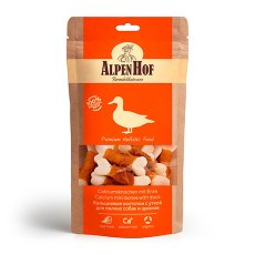 AlpenHof Calcium mini bones with duck /Лакомство Альпенхоф для Щенков и Мелких собак с Кальциевые косточки Уткой