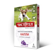 Чистотел Максимум / Капли для собак от Блох и Клещей