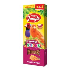 Happy Jungle Honey Sticks / Лакомство Хеппи Джангл для Канареек и Экзотов Палочки