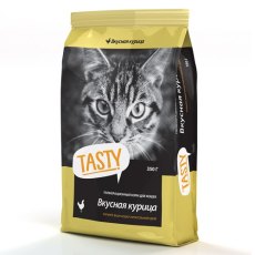 Tasty / Сухой корм Тейсти для кошек Вкусная Курица
