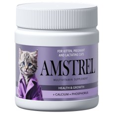 Amstrel / Лакомство мультивитаминное Амстрел для котят, беременных и кормящих кошек Здоровье и развитие