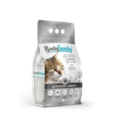 BentySandy Activated Carbon / Комкующийся наполнитель Бенти Сэнди для кошачьего туалета с Активированным углем
