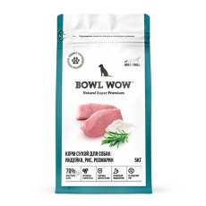 BOWL WOW Adult Small / Сухой корм Боул Вау для взрослых собак Мелких пород Индейка рис розмарин