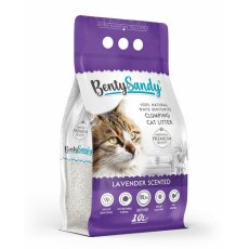 BentySandy Lavender / Комкующийся наполнитель Бенти Сэнди для кошачьего туалета с ароматом Лаванды