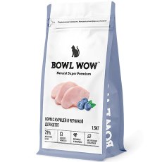 BOWL WOW / Сухой корм Боул Вау для Котят с Курицей и черникой