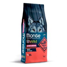 Monge Dog BWild Low Grain Adult All Breeds Deer / Сухой Низкозерновой корм Монж Бивайлд для взрослых собак всех пород мясо Оленя