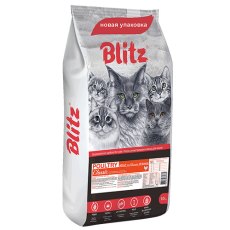 Blitz Classic Adult Poultry / Сухой корм Блиц для взрослых кошек Домашняя Птица