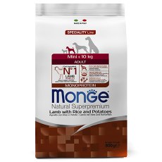 Monge Dog Monoprotein Speciality Adult Mini Lamb & Rice / Сухой корм Монж для взрослых собак Мелких пород Ягненок с рисом и картофелем