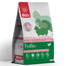 Blitz Vetline Hypoallergenic / Диетический полнорационный сухой корм Блиц для взрослых кошек при пищевой аллергии