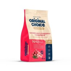 Original Choice Elite Nutrition Adult / Сухой корм Ориджинал Чойс для собак средних и крупных пород свежее мясо Говядины с Индейкой