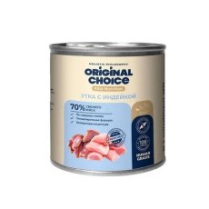 Original Choice Elite Nutrition Adult Mini / Влажный корм Ориджинал Чойс для собак мелких пород Утка с индейкой (цена за упаковку)