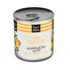 Dogs Menu / Консервы Догс Меню для взрослых собак Шницель куриный (цена за упаковку)