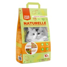 Homecat Naturelle Tofu / Комкующийся растительный наполнитель Хоумкэт для кошачьего туалета Мультифрукт