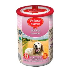Родные Корма / Консервы для собак Курочка по-Елецки (цена за упаковку)