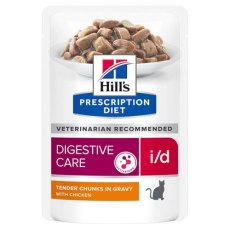 Hills Prescription Diet i\d Digestive Care Chicken / Лечебные паучи Хиллс для кошек при Заболеваниях ЖКТ Курица (цена за упаковку)