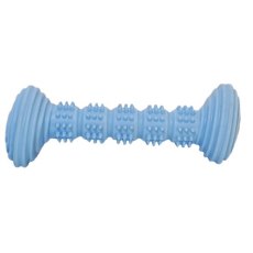 Homepet Dental / Игрушка Хоумпет для собак Гантель с шипами голубая