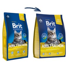Brit Premium Adult Salmon / Сухой корм Брит Премиум для взрослых кошек Лосось