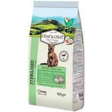 Chat&Chat Adult Sterilized Chicken&Turkey / Сухой корм Чат и Чат для стерилизованных кошек с Цыпленком и Индейкой