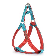 Camon / Шлейка Камон для собак Регулируемая двухцветная Розовый/Бирюзовый