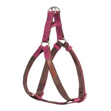 Camon / Шлейка Камон для собак Регулируемая двухцветная Коричневый/Фуксия