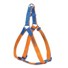 Camon / Шлейка Камон для собак Регулируемая двухцветная Оранжевый/Синий