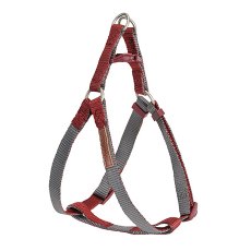 Camon / Шлейка Камон для собак Регулируемая двухцветная Серый/Красный
