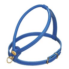 Camon / Шлейка Камон для собак кожаная Синяя