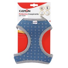 Camon Pettorina Traspirante / Шлейка Камон для собак со светоотражающим рисунком Синяя